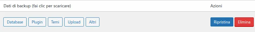 Backup file separati